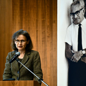 Prof. Dr. Sybille Steinbacher eröffnet die Festveranstaltung »25 Jahre Fritz Bauer Institut