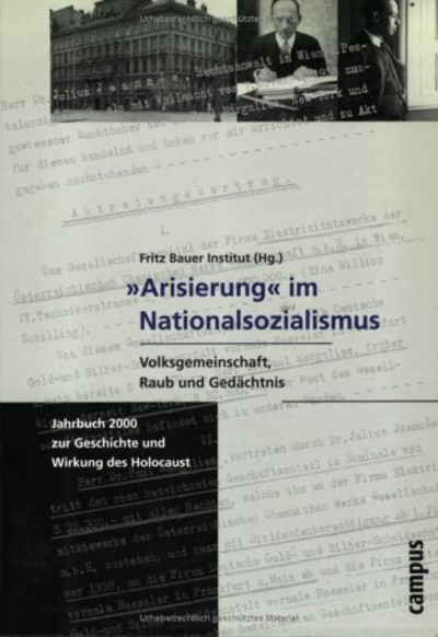 „Arisierung“ im Nationalsozialismus, Jahrbuch 2000