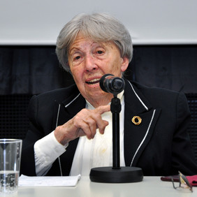 Trude Simonsohn im Fritz Bauer Institut, 27. Januar 2014