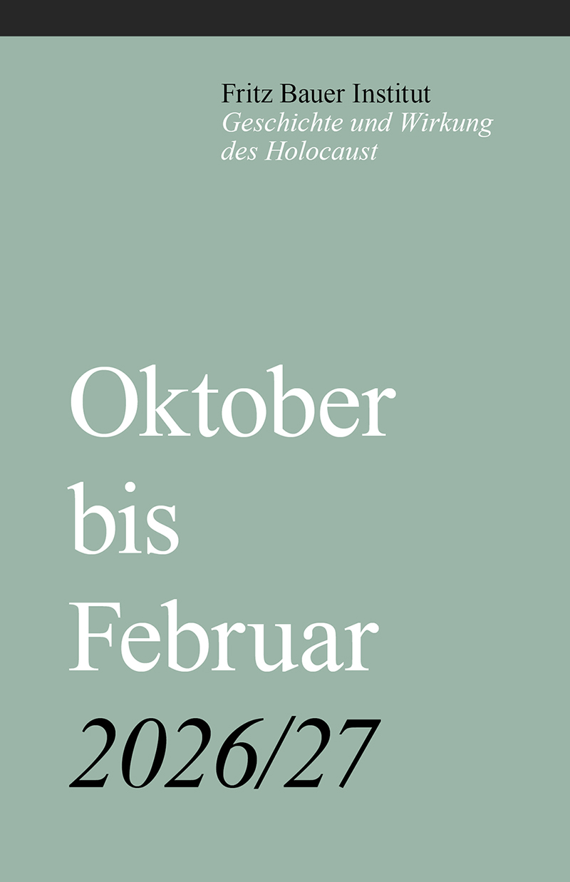 Titelseite: Veranstaltungsprogramm 2026-2